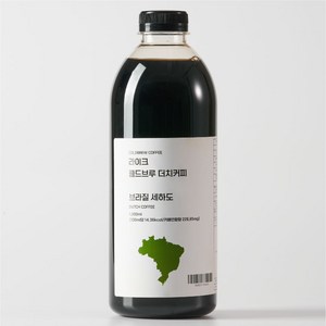 [선물세트] 라이크 콜드브루 더치커피 원액 브라질세하도1000ml, 4개, 1L, 1개입