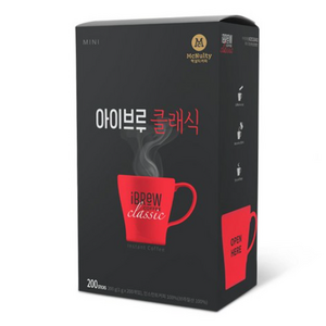 맥널티 아이브루 클래식 원두커피믹스, 1g, 200개입, 1개