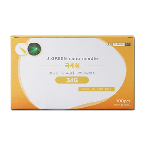 [정림의료기산업] 정림 극세침(나노니들) 34G 6mm 100개입, 100개