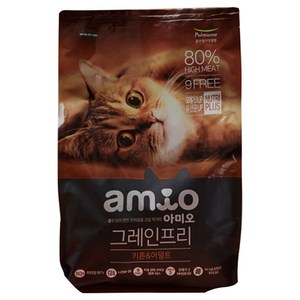 아미오 전연령 그레인프리 키튼 & 어덜트 건식사료, 닭, 1개, 5.4kg