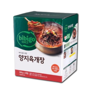 CJ 비비고 얼큰한 양지 육개장 2kg, 500g, 4개