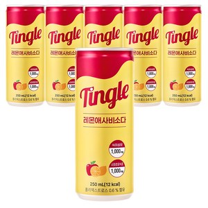 일화 팅글 레몬애사비소다, 250ml, 6개