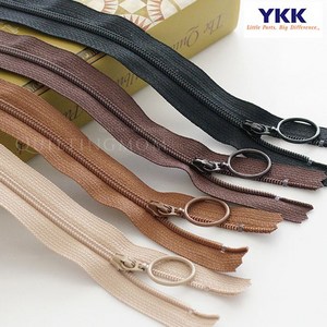 퀼팅맘 YKK지퍼 링코일 자크 내츄럴 3호, 14. 헌터그린[35cm], 1개