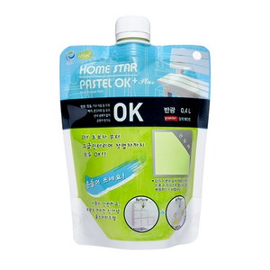 삼화페인트 홈스타 파스텔 OK PLUS 이지팩 0.4L, 연두, 400ml, 1개