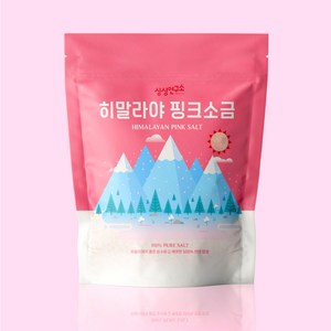 싱싱연구소 깨끗한 히말라야 핑크솔트 가는소금, 1개, 1kg