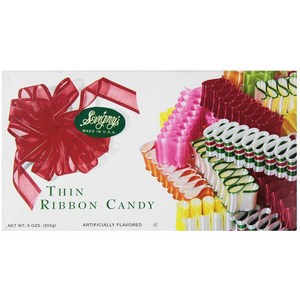 Sevigny's Thin Ribbon Candy - Made in USA. 9 Oz. Sevigny의 얇은 리본 캔디 - 미국산. 9 온스., 1개, 255g