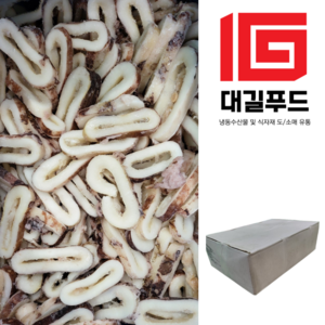 [진솔씨푸드]냉동 오징어링채(입슬링) 4KG 업소용 벌크, 1개