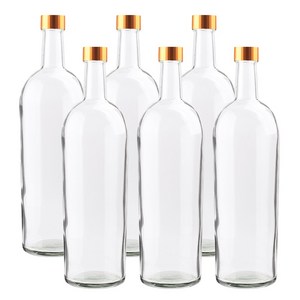 가인글로벌 과실주750 유리병 과실주 주류병 유리용기, 6개, 750ml