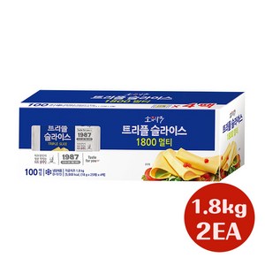 동원 소와나무 트리플슬라이스치즈 1.8kg 냉장무배, 2개