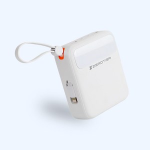 제로티어 대용량 고속 보조배터리 휴대용충전기 10000mAh, ZT-110, 화이트