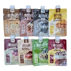 플라이밀 스타터패키지 단백질쉐이크 45g 8팩 8가지맛, 플라이밀 스타터패키지 단백질쉐이크 (45g*8팩, 8가, 8개