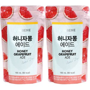 카페베네 허니자몽 에이드 190ml x 20팩, 20개