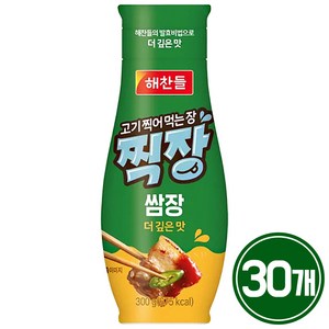 해찬들 고기 찍어 먹는 장 찍장 쌈장, 300g, 30개