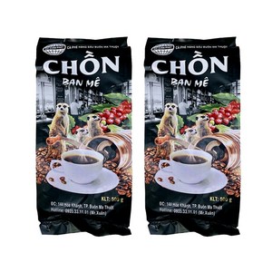 베트남 위즐커피 족제비커피 원두 스페셜티 로부스타 CHON Ban Me Thuot Ca Phe 분쇄형 500g, 2개