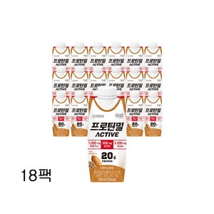 그린비아 프로틴밀 액티브 아몬드와호두, 18개, 250ml