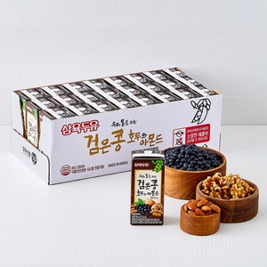 삼육두유 검은콩호두아몬드 두유, 190ml, 24개