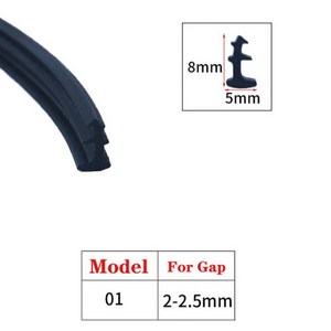 1/3/5M 도어 및 창 씰링 스트립 알루미늄 합금 고정 유리 갭 세 T 유형 채우기 카드 슬롯 고무 방풍, [01]01, [03]5 Mete, 1개