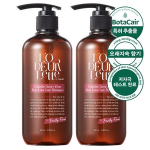 로더렛 두피케어 저자극 탈모증상완화 기능성 퍼퓸 샴푸 500ml 체리 플뢰르, 2개