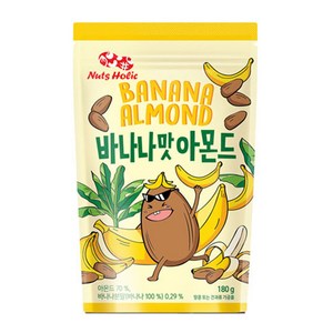 HALAL 넛츠홀릭 바나나맛 아몬드 할랄 180g 1개