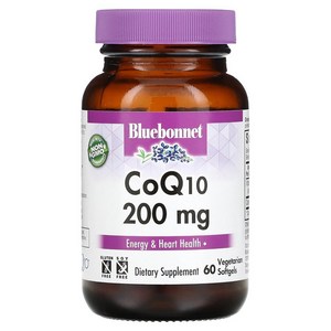 블루보넷 뉴트리션 CoQ10 200 mg 소프트젤 60 소프트젤 코큐텐, 60정, 1개