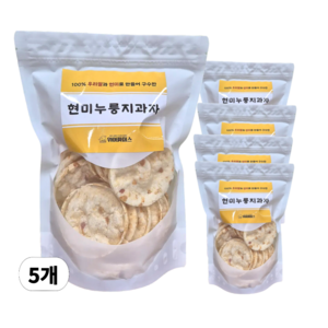위아파머스 현미누룽지과자 당뇨 아이간식 100%국산, 5개, 100g