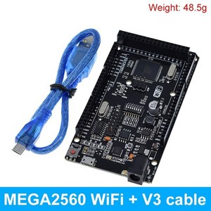 Mega2560 ATMEGA16U2 / Po Mini MEGA 2560 Mega WiFi R3 ATmega2560 칩 CH34 Aduino UNO 개발 보드 WeMos ESP8, 1개