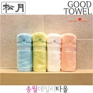 송월타올 스윗하트 하니 100g 고급면 20수, 하늘, 1개