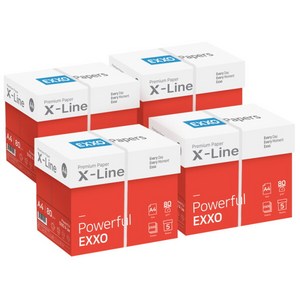 [엑소] 엑스라인 A4 복사용지(A4용지) 80g 2500매 4BOX, 상세 설명 참조, 상세 설명 참조