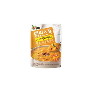 샘표 밸런스죽 통팥 늙은호박죽, 420g, 2개