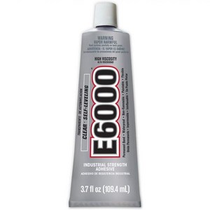 E6000 고점도 접착제 3.7 유체 온스 1팩 클리어 3Fl OZ