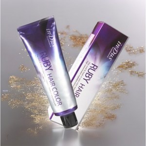 인더스 루비 헤어 칼라크림 염색약 200ml(대용량) 새치염색, 1개, V4 진한보라색 (바이올렛)