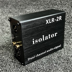 XLR 제거 공통 XLR2R 오디오 간섭 노이즈 아이솔레이터 아이솔레이터 접지 65 사운드 전류 방지, 1.Black