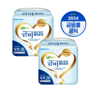 금비 남성용 매직 포켓 일반형 성인기저귀, FREE(onesize), 20매입, 2개