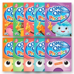 컴온 파닉스 Come On Phonics SB+WB 1 2 3 4 5 세트 (전10권) 빌드앤그로우