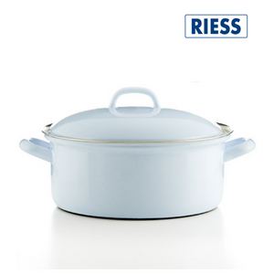 리스 법랑 파스텔 양수냄비 캐서롤 4L 24cm 라이트블루 범랑냄비, 1개