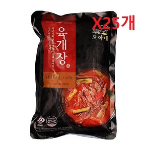 박스/모아네육개장x25봉, 600g, 25개