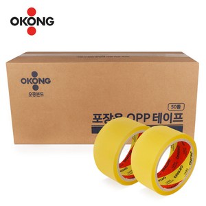 오공본드 OPP 박스테이프 중포장 아크릴타입 50m x 48mm, 투명, 10개