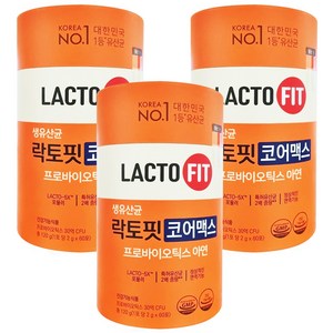 락토핏 종근당건강 생유산균 코어맥스, 120g, 3개