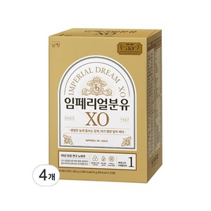 임페리얼XO 스틱분유 1단계 0~6개월 280g, 4개, 20개입