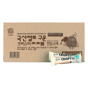 국산쌀로구운크리스피초코롤 100개입 국내산17가지곡물과자 1박스 850g