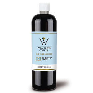 웰던커피 콜드브루 블루 블렌드 더치커피, 500ml, 1병, 1세트, 1개입