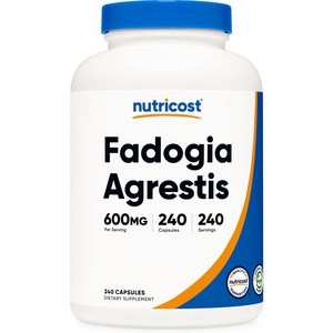 뉴트리코스트 Fadogia Agestis 파도기아 아그레티스 600mg, 1개, 240정