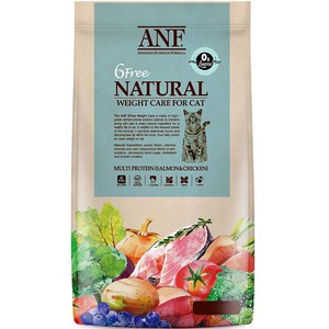 ANF 전연령 6Free 네추럴 웨이트 케어 고양이 기능성 사료, 다이어트(체중감소), 2kg, 1개