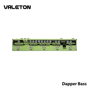 Valeton Dappe Bass 베이스 프리앰프 스테이지 세션 기깅 기어 멀티 이펙트 페달, 1개