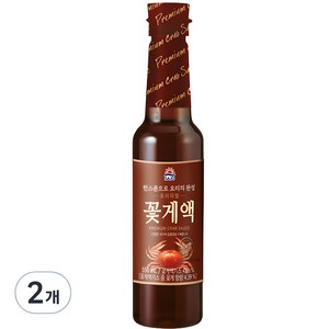 사조 프리미엄 꽃게액, 550ml, 2개