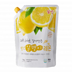 꽃샘식품 별난 알맹이 레몬차, 1kg, 2개