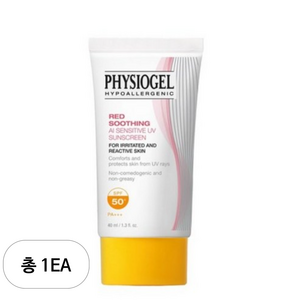 피지오겔 레드 수딩 AI 선스크린 SPF50+ PA+++, 40ml, 1개