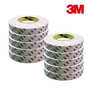 3M 스폰지 양면테이프 흰색 20 mm x 10 m, 10개