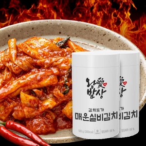 한울 왕애밥상 김치도가 매운 실비 김치, 2개, 500g