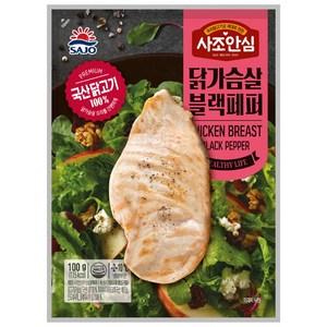 사조안심 닭가슴살 블랙페퍼, 100g, 20개